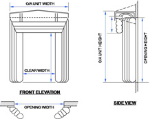 Super Seal Dock Shelter Drawing